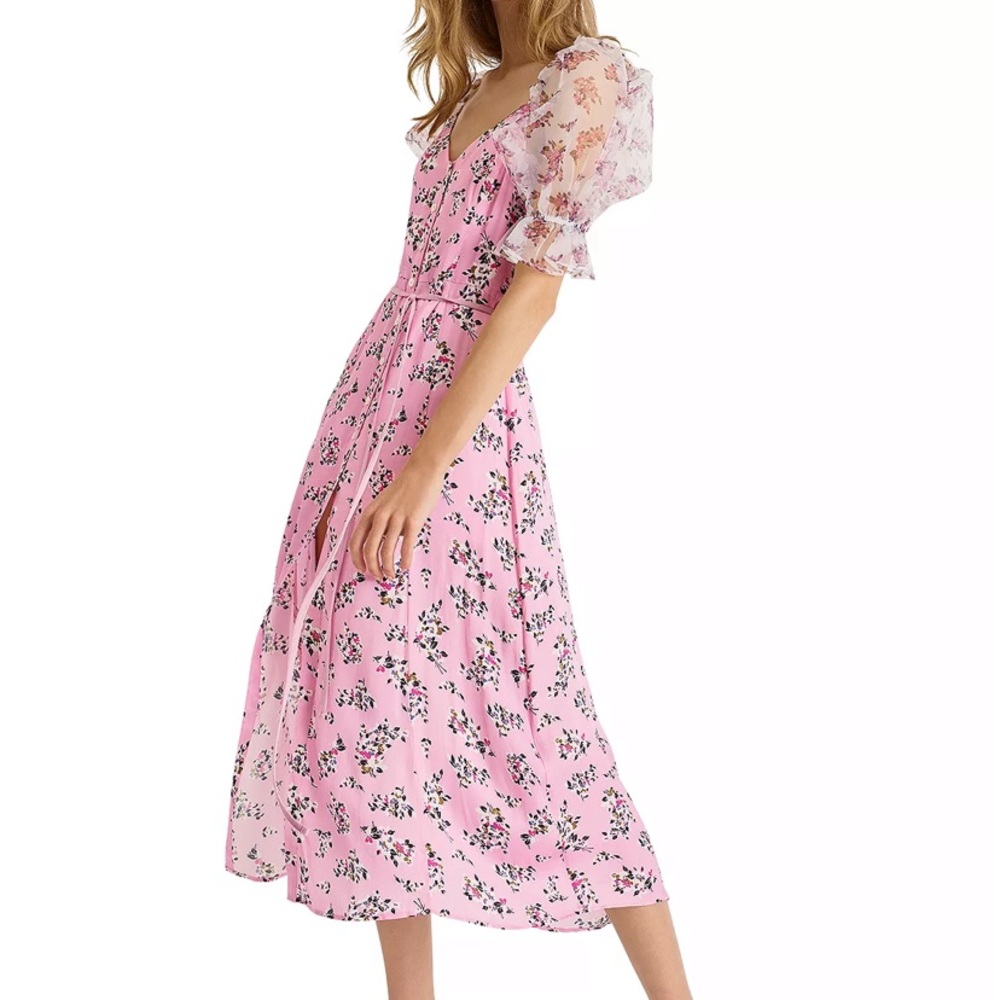 French Connection river daisy drape dress